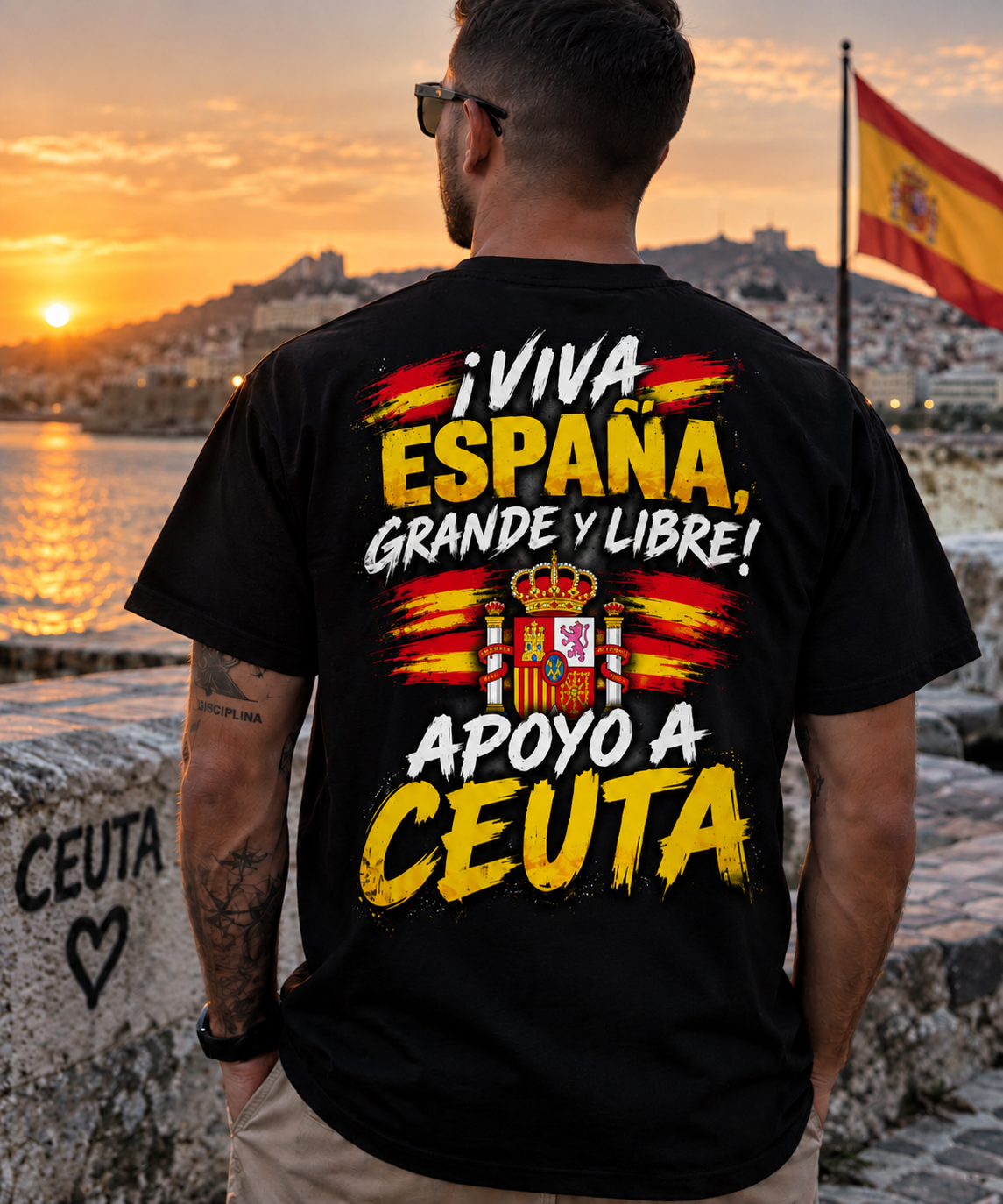 VIVA ESPAÑA GRANDE Y LIBRE, Apoyo a CEUTA